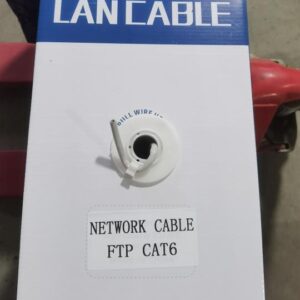 UTP cat6 indoor cable,24AWG 0.5mm*4*2,CCA,Insolution: HDPE,Jacket:PVC,OD:6.0mm ,305M - كيبل شبكة داخلي - طول 305 متر - نوعية ممتازة - ماركة سي بي يو
