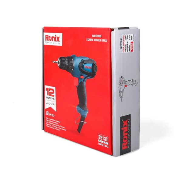 جهاز فك وشد البراغي والمسامير ماركة رونيكس الاصلي- Ronix Model 2513 10mm Chuck 280W Mini Portable Electric Screwdriver Drill Machine